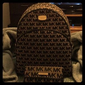 New Michael Kors Backpack/wallet set